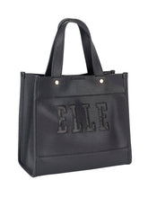 Elle Cut Out Small Shopper Bag In Black