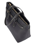Elle Womens Belt Buckle Tote In Black