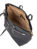Elle Womens Belt Buckle Tote In Black