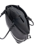 Elle Woven Tote Bag In Black