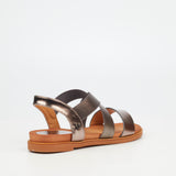 Butterfly Feet Ladies Ellie 12 Pewter Sandals