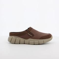 Hush Puppies Mens Equally Slide Canvas Cappuccino