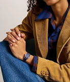 Fossil Gilmore Three-Hand Navy Leather Watch