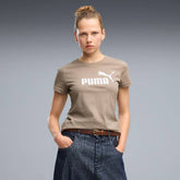 Puma Ess No.1 Logo T-Shirt In Grey