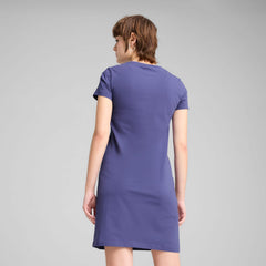 Puma Womens Essential Small Logo Slim Dress In Blue