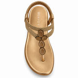 Savoy Ladies Sandal In Champagne