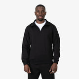 Fade Essential Mens Quarter Zip Sweatshirt In Black