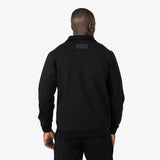 Fade Essential Mens Quarter Zip Sweatshirt In Black