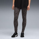 Puma Womens Animal Print Leggings In Black