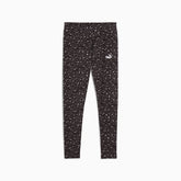 Puma Womens Animal Print Leggings In Black
