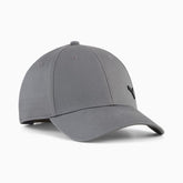 Puma Unisex Essential Elevated Metal Cat Baseball Cap In Grey