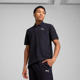 Puma Mens Essential Small Logo Golfer In Black