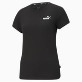 Puma Womens Essential Small Logo T-Shirt In Black