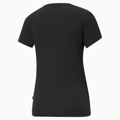 Puma Womens Essential Small Logo T-Shirt In Black