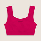 Freddy Womens Knitted Seamless Sport Top In Pink