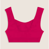 Freddy Womens Knitted Seamless Sport Top In Pink