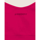 Freddy Womens Knitted Seamless Sport Top In Pink