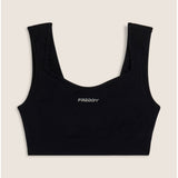 Freddy Womens Knitted Seamless Sport Top In Black