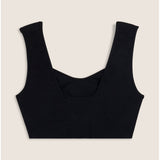Freddy Womens Knitted Seamless Sport Top In Black