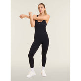 Freddy Ladies Knitted Seamless Tracksuit In Black