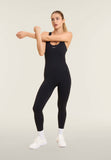 Freddy Ladies Knitted Seamless Tracksuit In Black