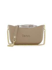Fenn Gold Handle Handbag In Stone