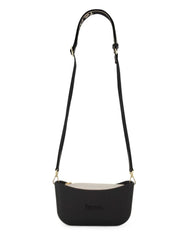 Fenn Bone Handbag with Gold Chain In Black