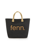 Fenn Weave Shopping Bag In Black