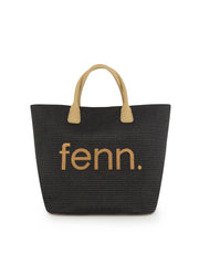 Fenn Weave Shopping Bag In Black