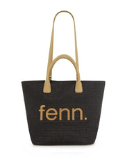 Fenn Weave Shopping Bag In Black