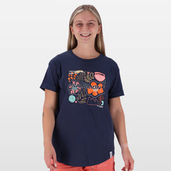 Salomon Finding My Way Ss Tee W Blue