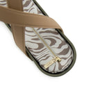 Fenn Beige Handle Handbag In Watercress
