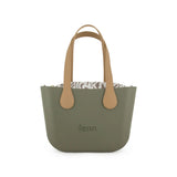 Fenn Beige Handle Handbag In Watercress