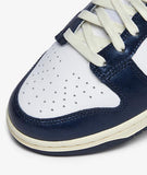 Nike Womens Dunk Low PRM Sneakers In White/Midnight Navy