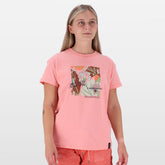 Salomon Womens Freedom Short Sleeves T-Shirts In Murex Shell