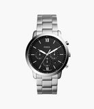 Fossil Gents Steel Strap Black Dial