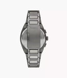 Fossil mens Everett Chronograph Smoke Stainless Gunmetal