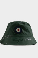 Ben Shereman Wax Plastisol Dark Olive Bucket Hat