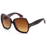 Tom Ford Ladies Sunglasses In Dark Havanna