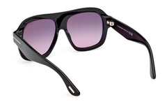 Tom Ford Rhonda Unisex Sunglasses In Black