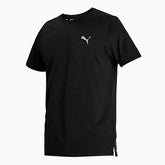 Puma Mens Run Favorite Heather Short Sleeves T-Shirt In Black