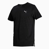 Puma Mens Run Favorite Heather Short Sleeves T-Shirt In Black