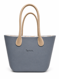 Fenn Collection Womens Tote Bag In Denim/Gold/Light Tan