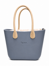 Fenn Collection Womens Tote Bag In Denim/Gold/Light Tan
