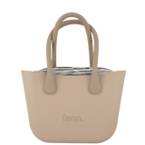 Fenn Stone Handle Tote Bag In Sand