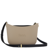 Fenn Black Handle Tote Bag In Stone