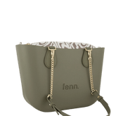 Fenn Gold Chain Tote Bag In Watercress