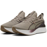 Puma Womens Softride Sabrina Polished Chrome Sneakers In Mouse Grey Mauve