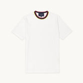 Tshepo Jeans Unisex Flag Rib Neckline T-Shirt In White