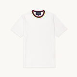 Tshepo Jeans Unisex Flag Rib Neckline T-Shirt In White
